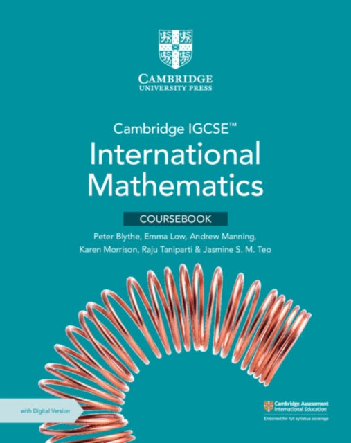 Cambridge IGCSE International Mathematics Coursebook with Digital Version 2 Years Access