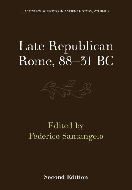 Late Republican Rome 8831 BC