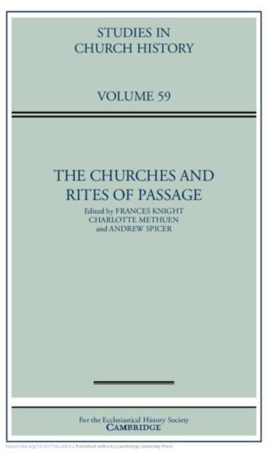 The Churches and Rites of Passage: Volume 59