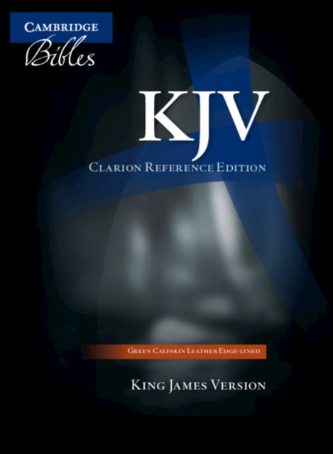 KJV Clarion Reference Bible Dark Green Buffalo Calfskin Leather Full Yapp KJ485XLY