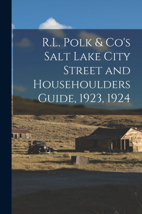 R.L. Polk  Cos Salt Lake City Street and