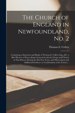 The Church of England in Newfoundland No. 2 microform