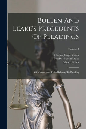 Bullen And Leakes Precedents Of Pleadings