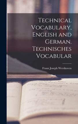 Technical Vocabulary English and German.