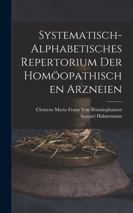 SystematischAlphabetisches Repertorium Der