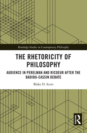 The Rhetoricity of Philosophy
