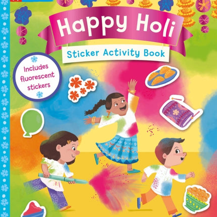 Happy Holi Sticker Activity Book