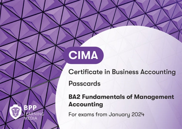 CIMA BA2 Fundamentals of Management Accounting: Passcards