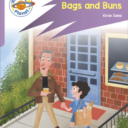 Reading Planet Rocket Phonics  First Steps  Bags and Buns Lilac Plus