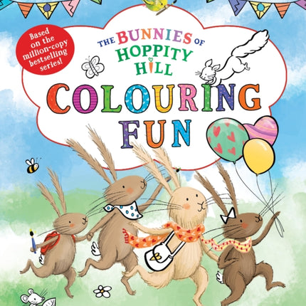 The Bunnies of Hoppity Hill Colouring Fun