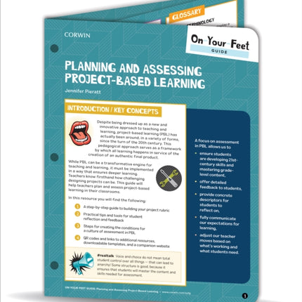 On-Your-Feet Guide: Planning and Assessing Project-Based Learning