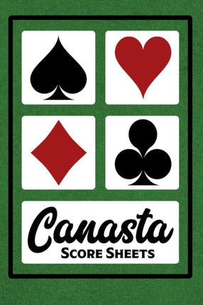 Canasta Score Sheets 100 Sheets  6 x 9  Canasta Score Book