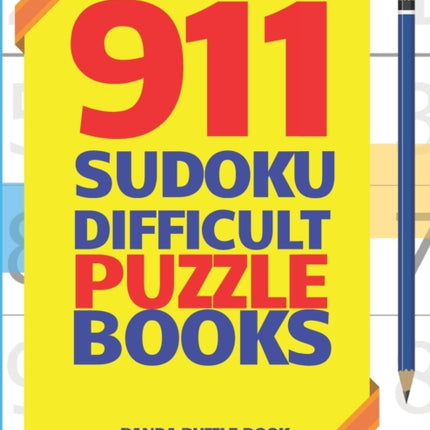 911 Sudoku Difficult Puzzle Books Brain Games for Adults  Logic Games For Adults
