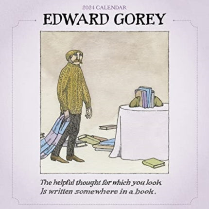 Edward Gorey 2024 Mini Wall Calendar