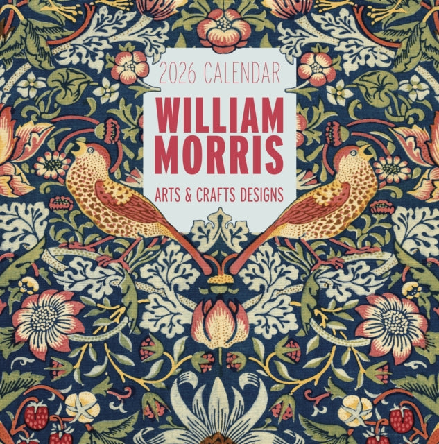 William Morris Arts  Crafts Designs 2026 Wall Calendar