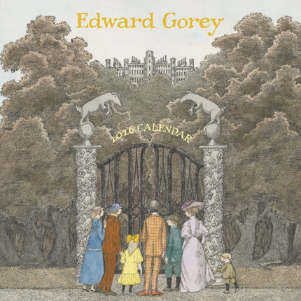 Edward Gorey 2026 Wall Calendar