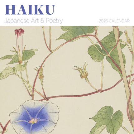 Haiku Japanese Art and Poetry 2026 Wall Calendar
