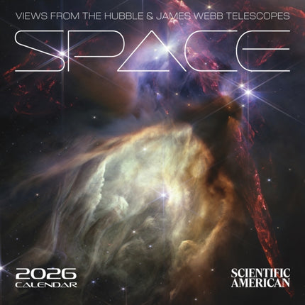 Space Views from the Hubble and James Webb Telescopes 2026 Wall Calendar