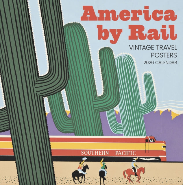 America by Rail Vintage Travel Posters 2026 Wall Calendar