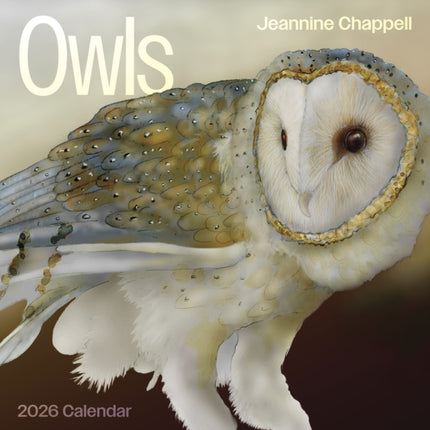 Owls Jeannine Chappell 2026 Wall Calendar