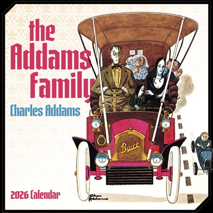 Charles Addams The Addams Family 2026 Wall Calendar