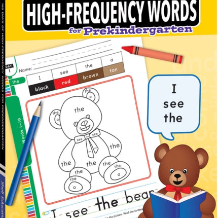180 Days HighFrequency Words for Prekindergarten