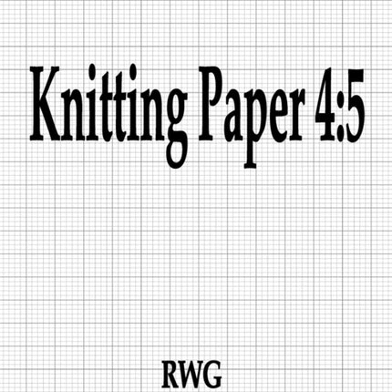 Knitting Paper 4 5 100 Pages 85 X 11