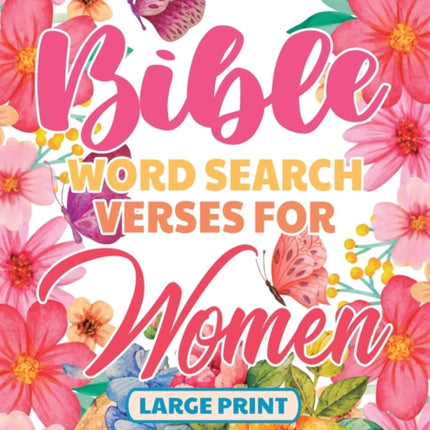 Bible Word Search Large Print Verses for Women