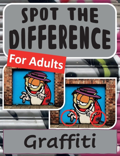 Spot the Difference Book for Adults  Graffiti