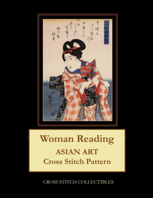 Woman Reading: Asian Art Cross Stitch Pattern