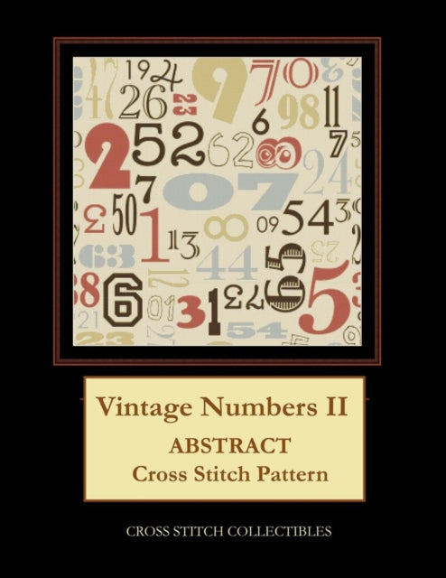 Vintage Numbers II: Abstract Cross Stitch Pattern