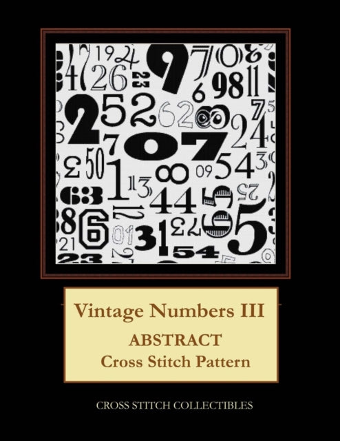 Vintage Numbers III: Abstract Cross Stitch Pattern