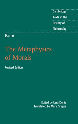 Kant The Metaphysics of Morals