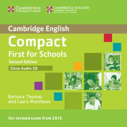 Compact First for Schools Class Audio CD