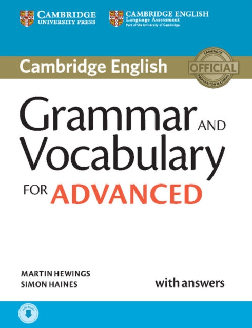 Grammar and Vocabulary for Advanced Book with Answers and Audio SelfStudy Grammar Reference and Practice Cambridge Grammar for Exams