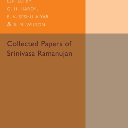 Collected Papers of Srinivasa Ramanujan