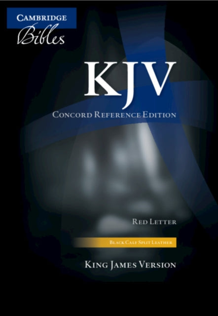 KJV Concord Reference Bible Black Calf Split Leather KJ564XR