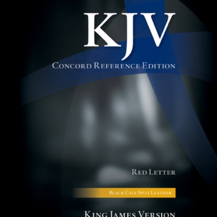 KJV Concord Reference Bible Black Calf Split Leather Redletter Text Thumb Index KJ564XRI