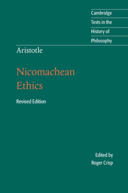 Aristotle Nicomachean Ethics Cambridge Texts in