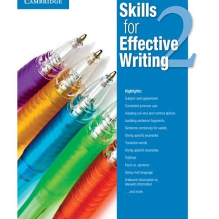 Skills for Effective Writing Level 2 Students