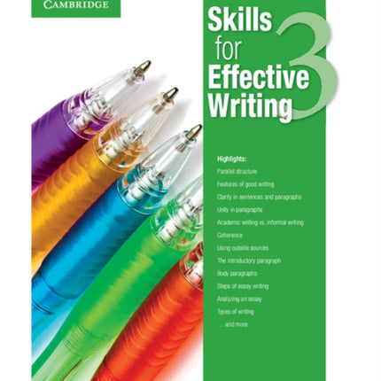 Skills for Effective Writing Level 3 Students
