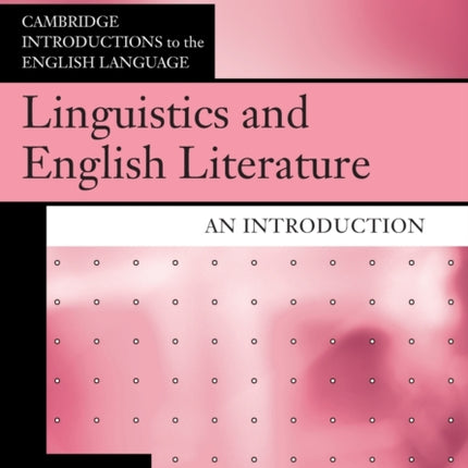 Linguistics and English Literature