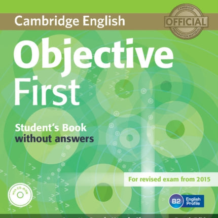 Objective First Students Book without Answers with CDROM