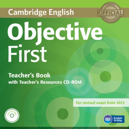 Objective First Teachers Book with Teachers Resources CDROM