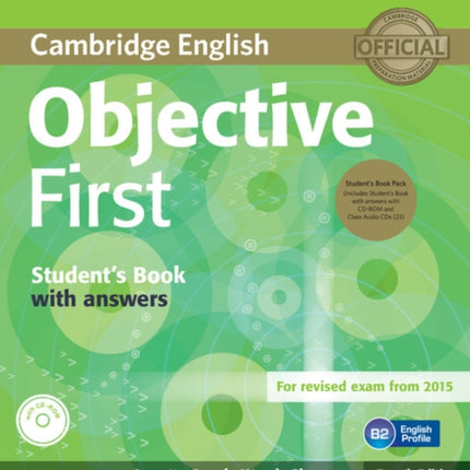 Objective First Students Book Pack Students Book with Answers with CDROM and Class Audio CDs2