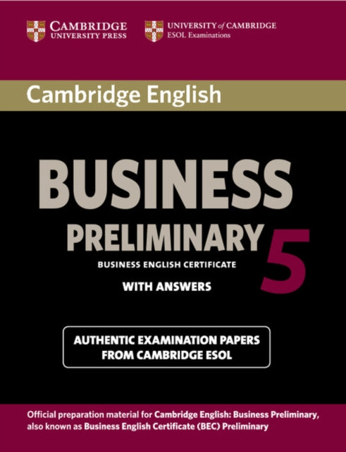 Cambridge English Business 5 Preliminary BEC