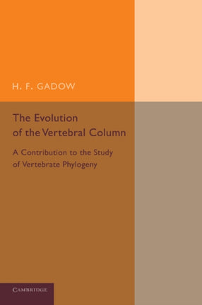 The Evolution of the Vertebral Column A Contribution To The Study Of Vertebrate Phylogeny