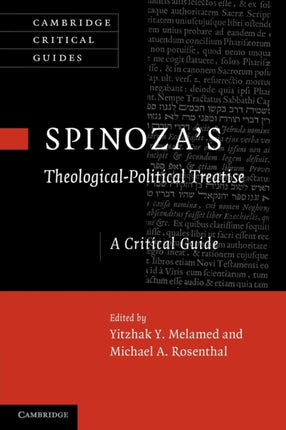Spinozas TheologicalPolitical Treatise A Critical
