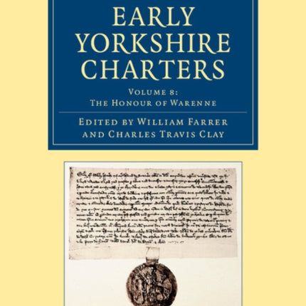Early Yorkshire Charters