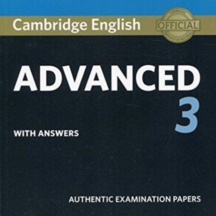 Cambridge English Advanced 3 Students Book with